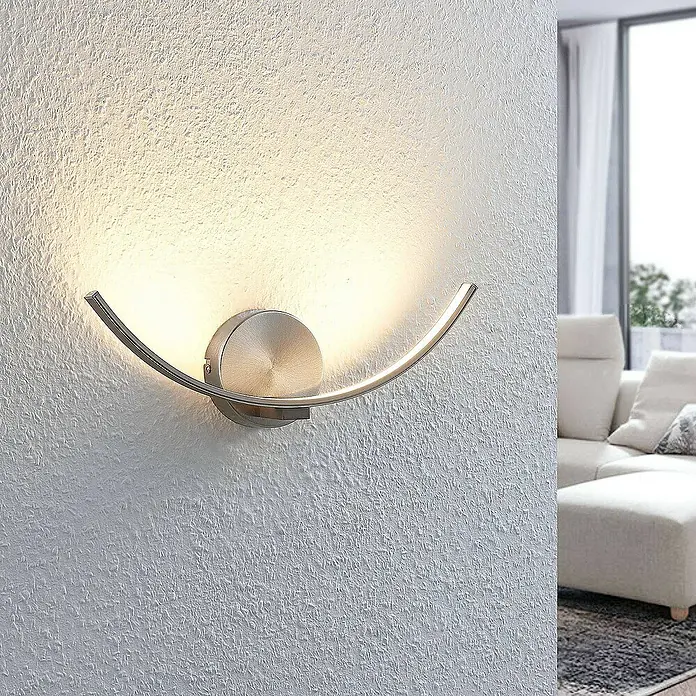 Lindby Wandleuchte Iven - alu / grau / zink, alu / grau / zink