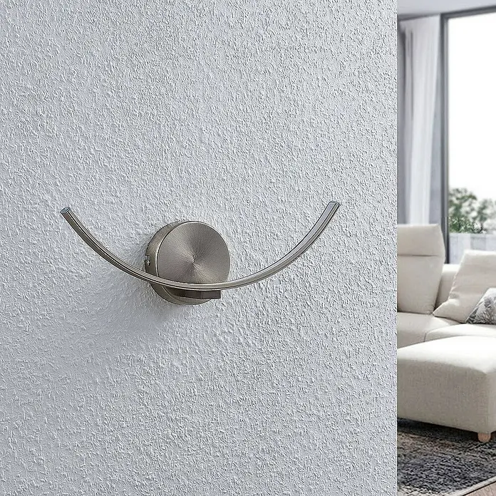 Lindby Wandleuchte Iven - alu / grau / zink, alu / grau / zink