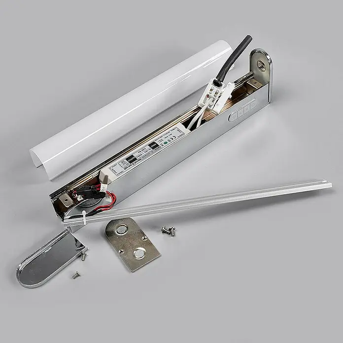 Lindby Wandleuchte Jesko - chrom / silber