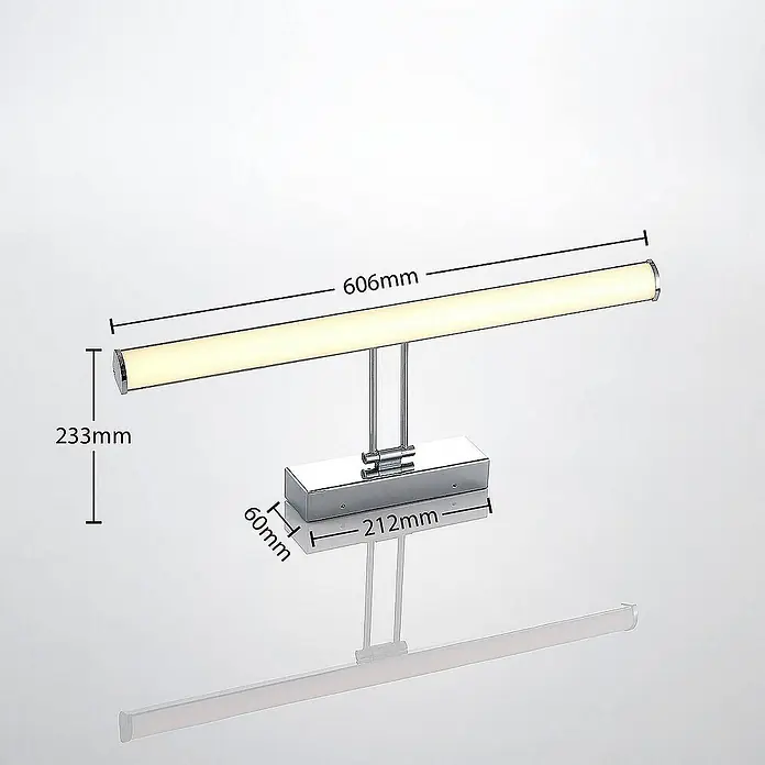 Lindby Wandleuchte Sanya - chrom / silber