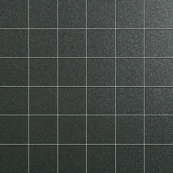 Mosaikfliese Smart (30 x 30 cm, Schwarz, Teilpoliert)