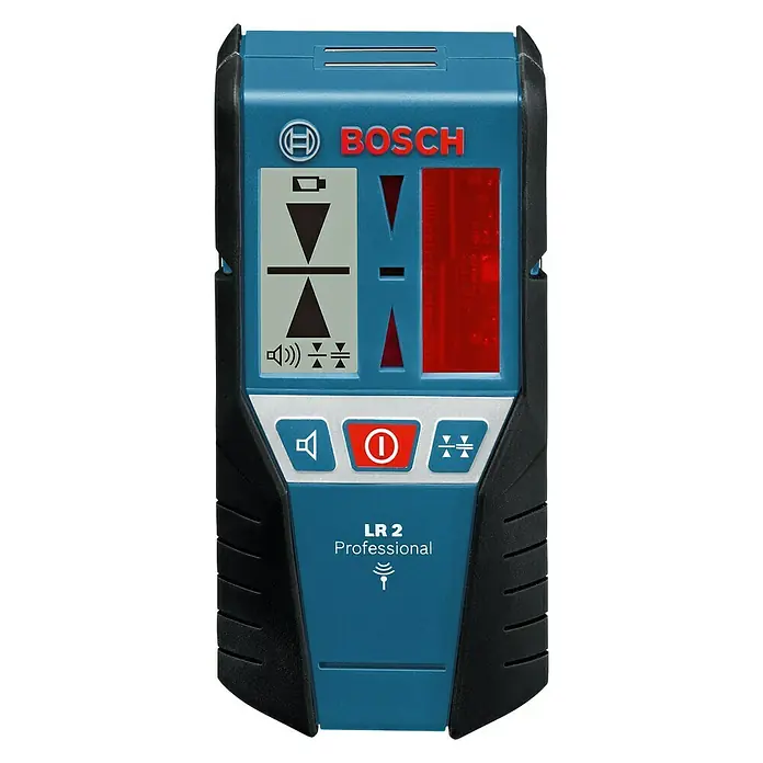 Bosch Professional Laserempfänger LR 2 - Passend für: Bosch Professional Linienlaser GLL 2-50/GLL 3-50, Arbeitsbereich: 5 - 50 m - Bosch LR 2 Professional Linienlaser-Empfänger für präzises und schnelles Ausrichten im Innen- und Außenbereich, erhöht die Reichweite von Linienlasern.