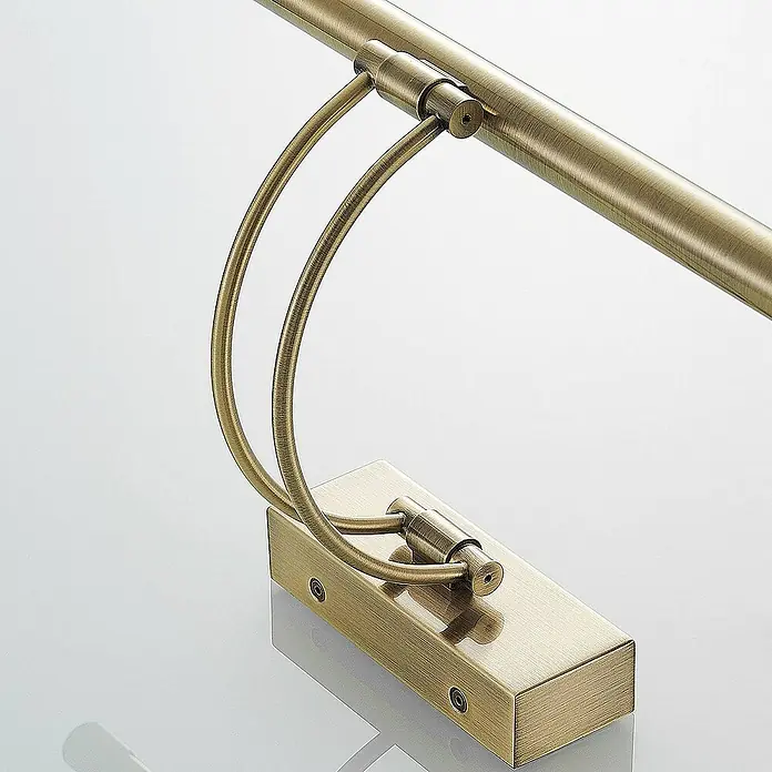 Lucande Wandleuchte Dimitrij - bronze / altmessing