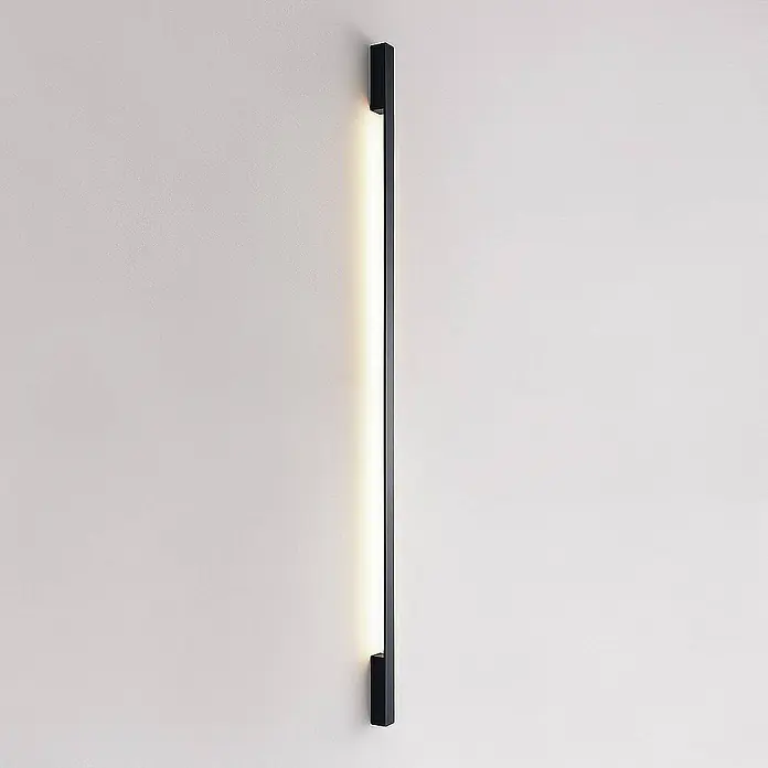 Arcchio Wandleuchte Ivano - L x B x H: 4,4 x 4,4 x 170 cm, schwarz, schwarz
