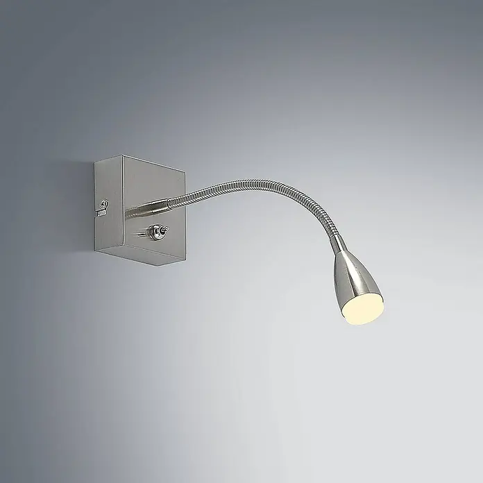 Lindby Wandleuchte Jolka - L x B x H: 30 x 7 x 7 cm, alu / grau / zink, alu / grau / zink