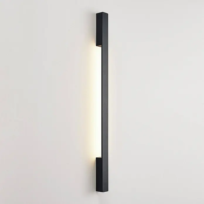 Arcchio Wandleuchte Ivano - L x B x H: 4,4 x 4,4 x 91 cm, schwarz, schwarz
