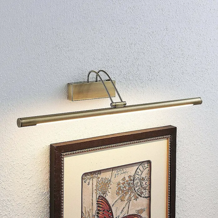 Lindby Wandleuchte Mailine - bronze / altmessing, bronze / altmessing