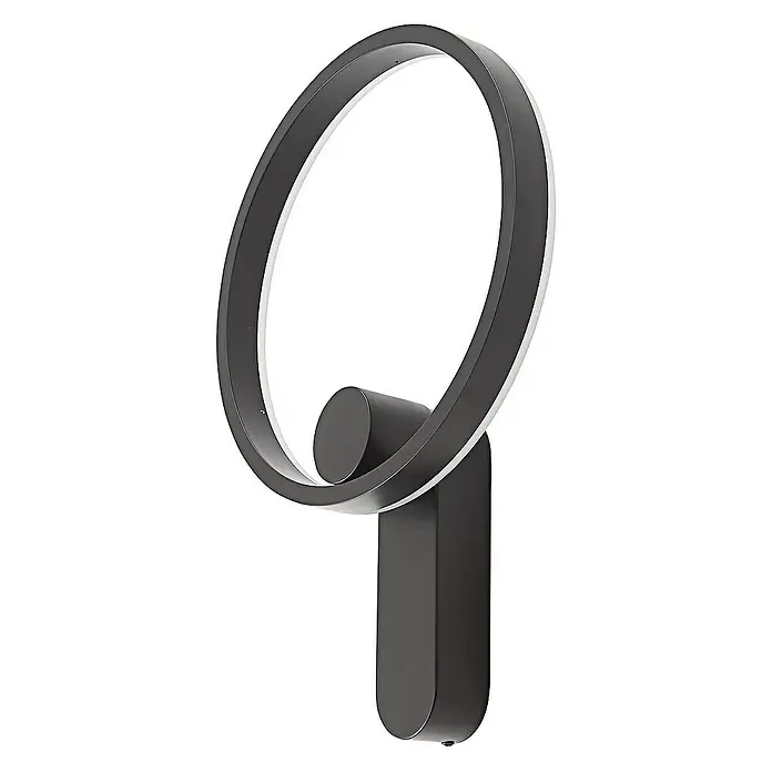 Lucande Wandleuchte Yekta - L x B x H: 9 x 30 x 42,5 cm, schwarz, schwarz