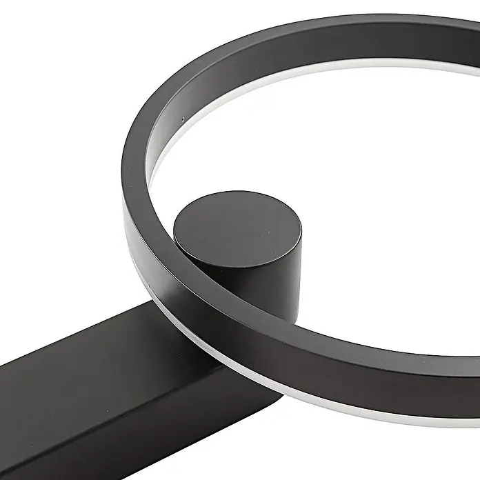 Lucande Wandleuchte Yekta - L x B x H: 9 x 30 x 42,5 cm, schwarz, schwarz