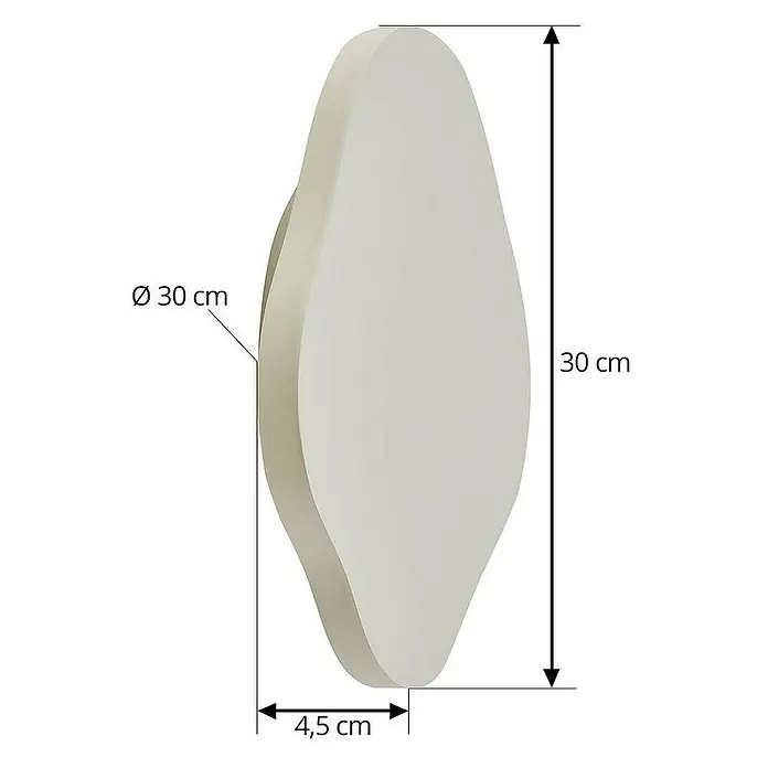 Lindby Wandleuchte Nielson - creme / amber