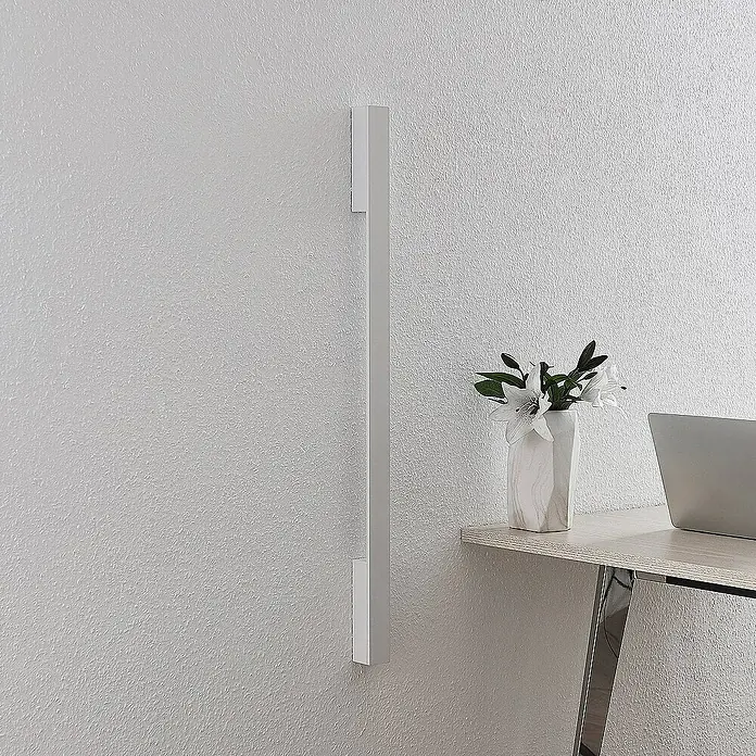 Arcchio Wandleuchte Ivano - L x B x H: 4,4 x 4,4 x 91 cm, weiß / opal, weiß / opal