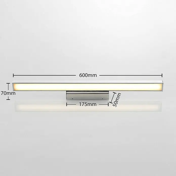 Lindby Wandleuchte Alenia - chrom / silber