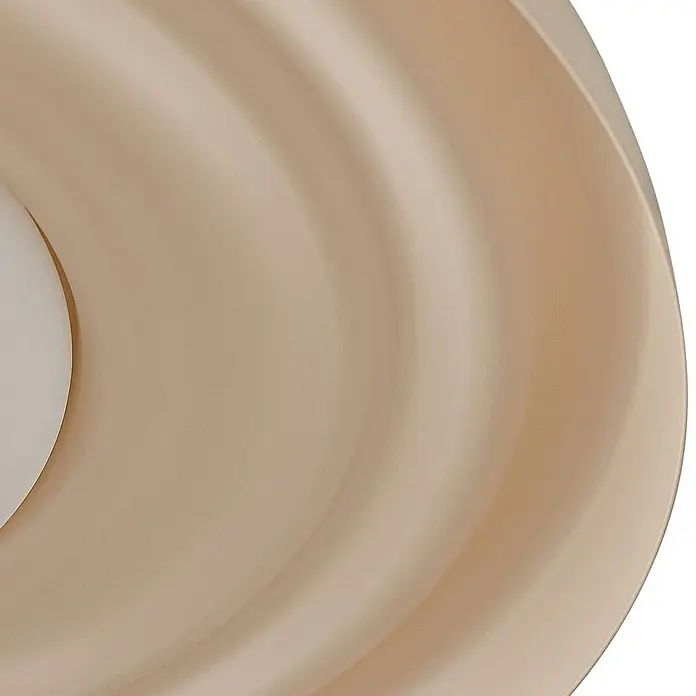 Lindby Wandleuchte Waves - L x B x H: 9,8 x 43 x 43 cm, creme / amber