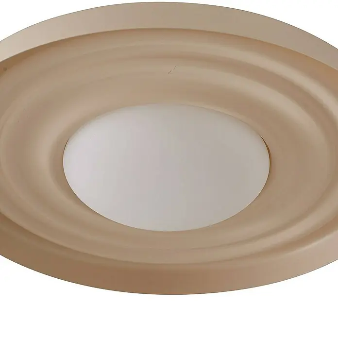 Lindby Wandleuchte Waves - L x B x H: 9,8 x 43 x 43 cm, creme / amber