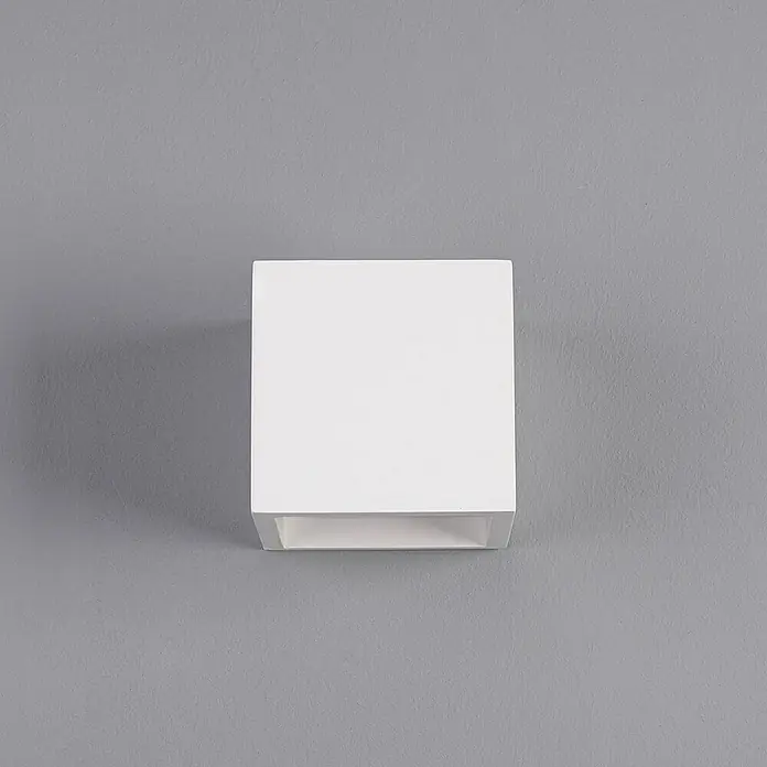 Lindby Wandleuchte Marita - L x B x H: 11,5 x 11,5 x 11,5 cm, weiß / opal, weiß / opal
