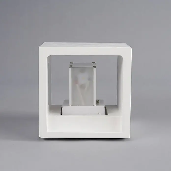 Lindby Wandleuchte Marita - L x B x H: 11,5 x 11,5 x 11,5 cm, weiß / opal, weiß / opal