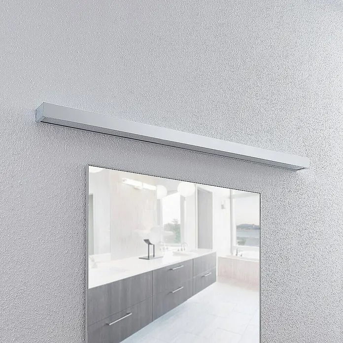 Lindby Wandleuchte Layan - chrom / silber