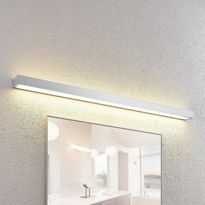 Lindby Wandleuchte Layan - chrom / silber