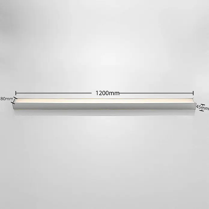 Lindby Wandleuchte Layan - chrom / silber