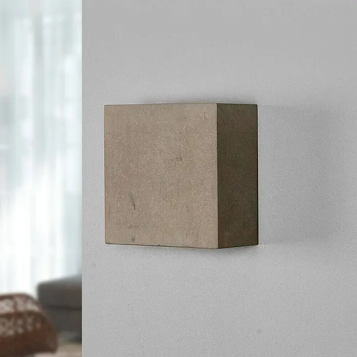 Lindby Wandleuchte Yva - alu / grau / zink