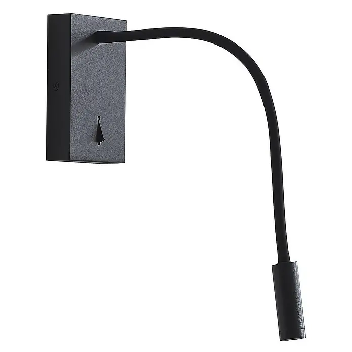 Lucande Wandleuchte Hetti - schwarz