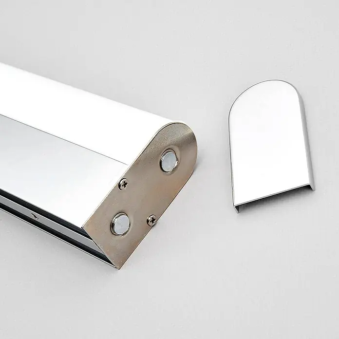 Lindby Wandleuchte Philippa - L x B x H: 7,8 x 58 x 4 cm, chrom / silber
