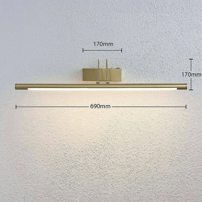 Lindby Wandleuchte Mailine - messing / gold, messing / gold