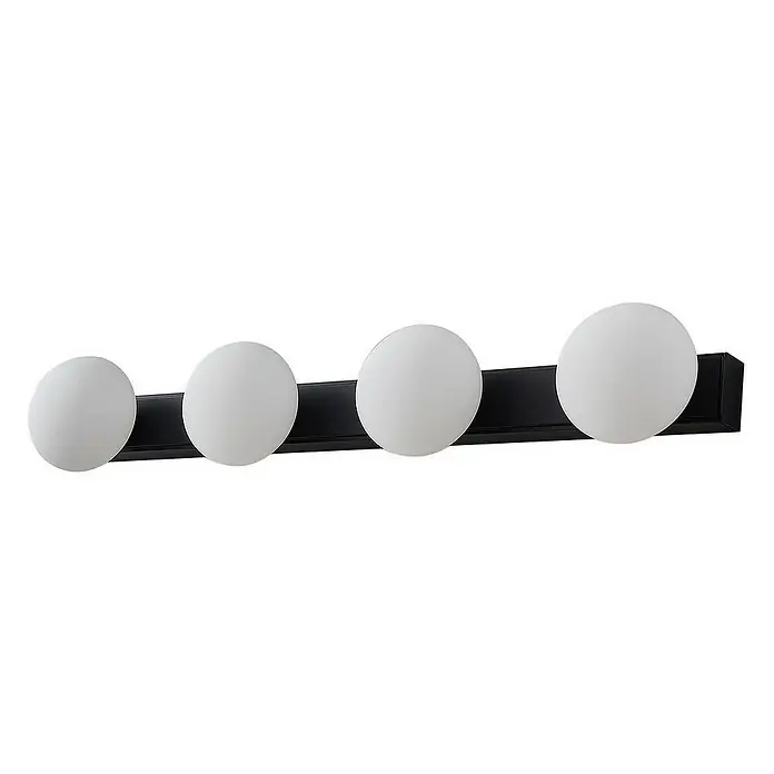 Lucande Wandleuchte Myrra - L x B x H: 10 x 60 x 10 cm, schwarz
