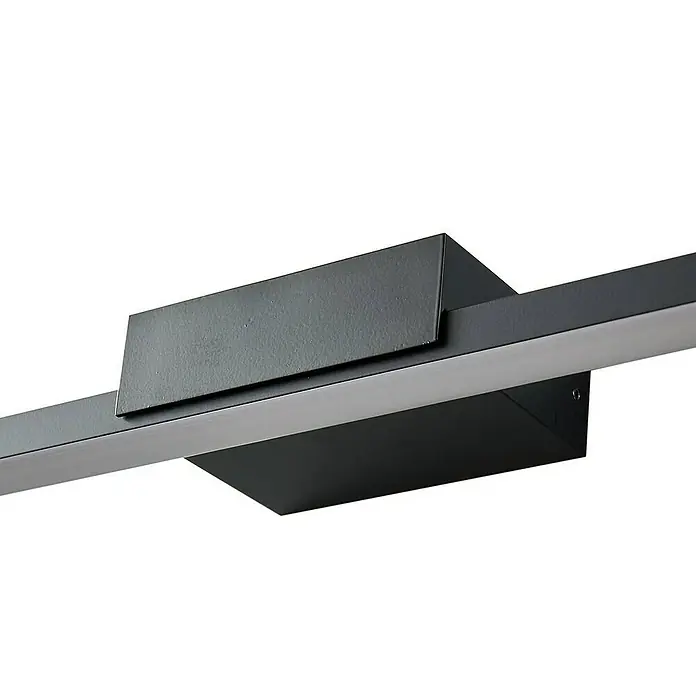 Lucande Wandleuchte Kivana - L x B x H: 8 x 90 x 3,6 cm, schwarz, schwarz