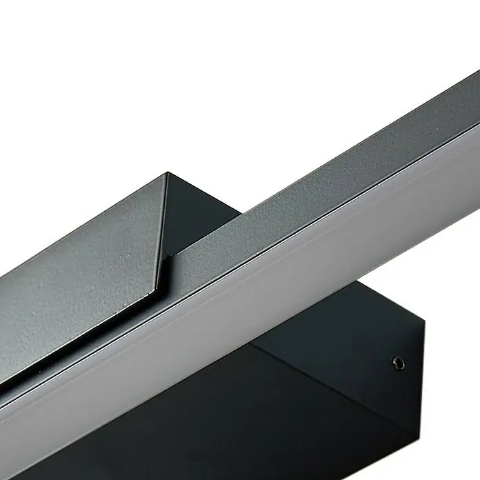 Lucande Wandleuchte Kivana - L x B x H: 8 x 90 x 3,6 cm, schwarz, schwarz