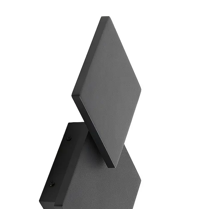 Lucande Wandleuchte Elrik - L x B x H: 7 x 27 x 27 cm, schwarz