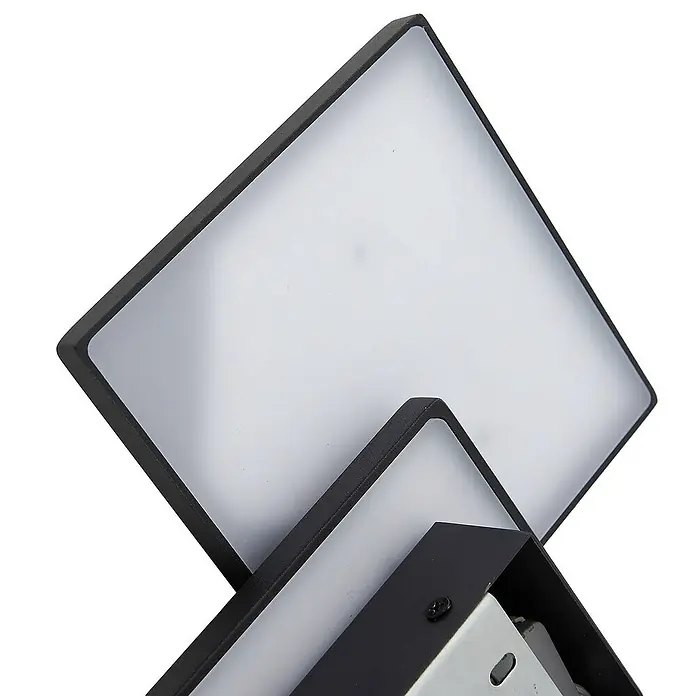Lucande Wandleuchte Elrik - L x B x H: 7 x 27 x 27 cm, schwarz