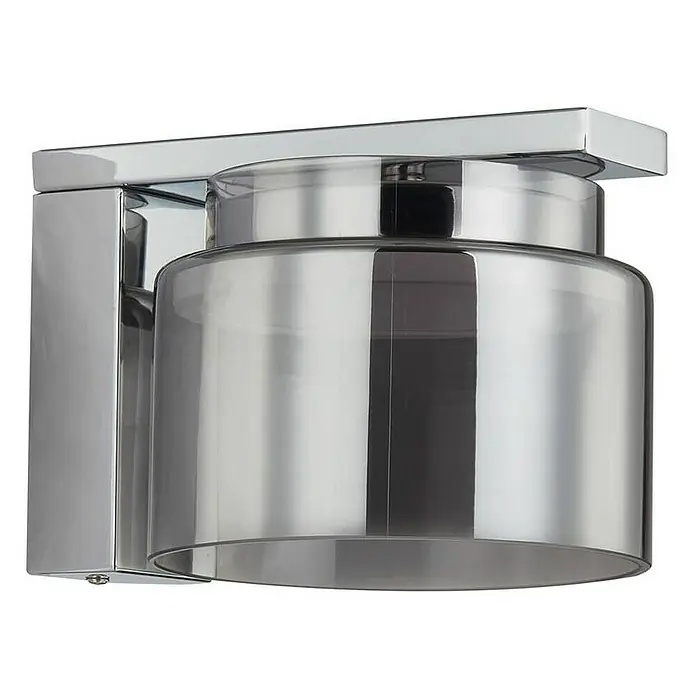 Lucande Wandleuchte Diano - L x B x H: 16 x 16 x 14 cm, alu / grau / zink, 2GX53