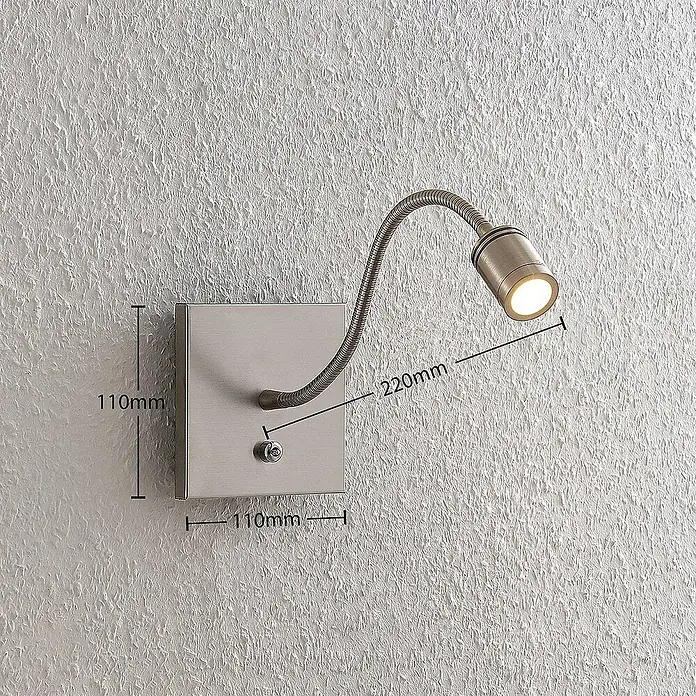 Lindby Wandleuchte Legera - alu / grau / zink, alu / grau / zink