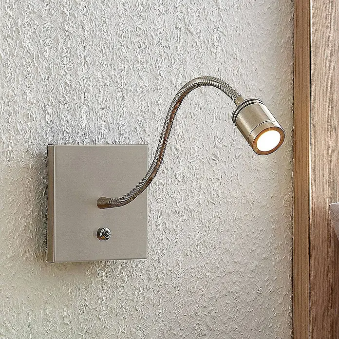 Lindby Wandleuchte Legera - alu / grau / zink, alu / grau / zink