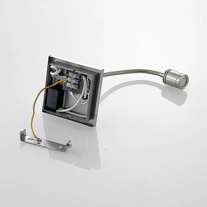 Lindby Wandleuchte Legera - alu / grau / zink, alu / grau / zink