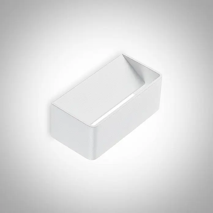 Arcchio Wandleuchte Karam - L x B x H: 10 x 20 x 8 cm, weiß / opal, weiß / opal