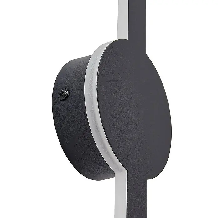 Lindby Wandleuchte Borian - L x B x H: 4 x 10 x 40 cm, schwarz