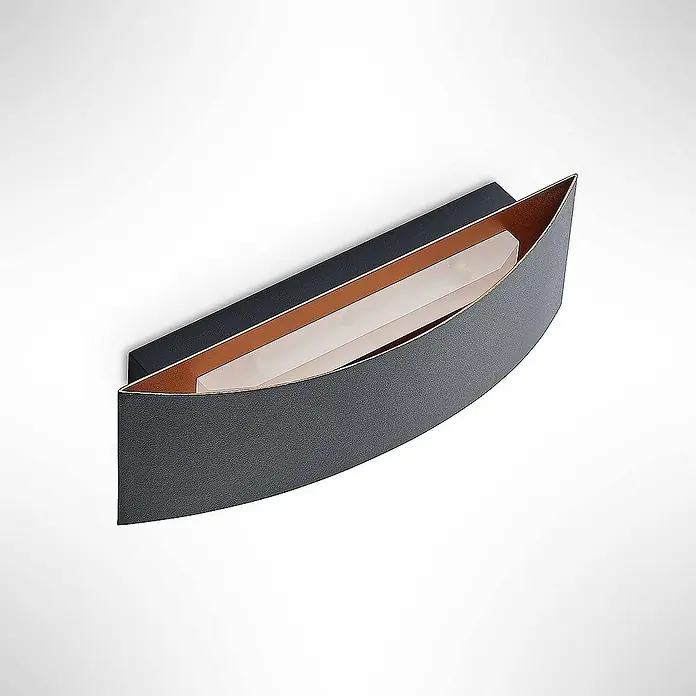Arcchio Wandleuchte Jelle - L x B x H: 7 x 27 x 9 cm, schwarz, schwarz