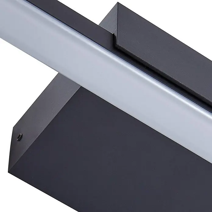 Lucande Wandleuchte Kivana - L x B x H: 8 x 120 x 3,6 cm, schwarz, schwarz