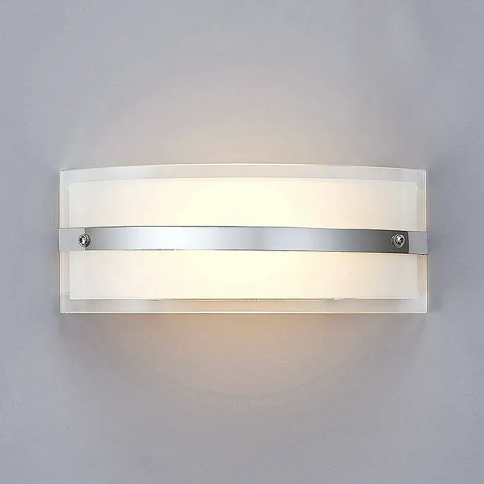 Lindby Wandleuchte Zinka - L x B x H: 7,5 x 25 x 10 cm, weiß / opal