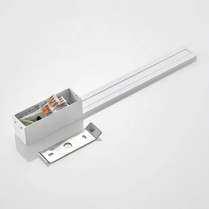 Arcchio Wandleuchte Ivano - L x B x H: 4,4 x 4,4 x 42,5 cm, weiß / opal, weiß / opal