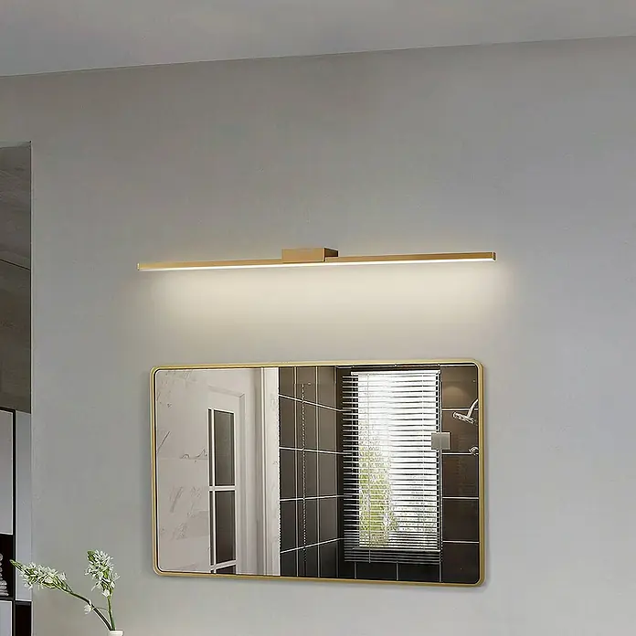 Lucande Wandleuchte Kivana - L x B x H: 8 x 90 x 3,6 cm, kupfer, kupfer