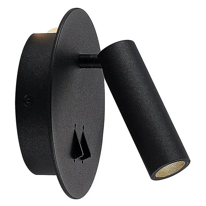 Lucande Wandleuchte Magya - L x B x H: 15 x 14 x 14 cm, schwarz, schwarz
