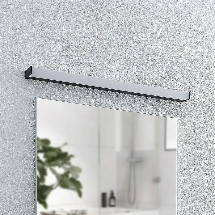 Lindby Wandleuchte Ulisan - L x B x H: 7,8 x 88,8 x 4 cm, schwarz