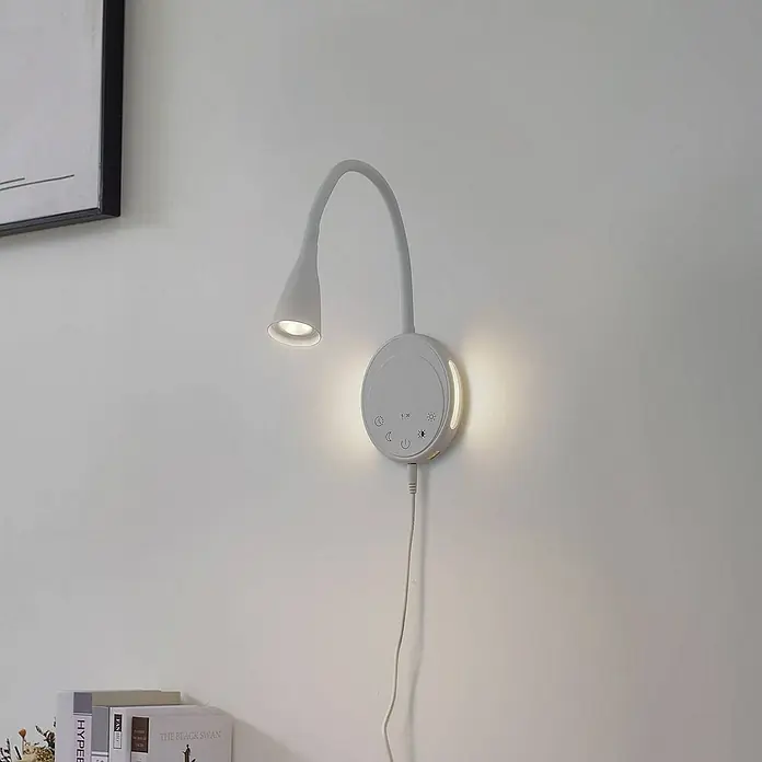Lindby Wandleuchte Zayna - L x B x H: 39,8 x 10 x 21,5 cm, weiß / opal, weiß / opal