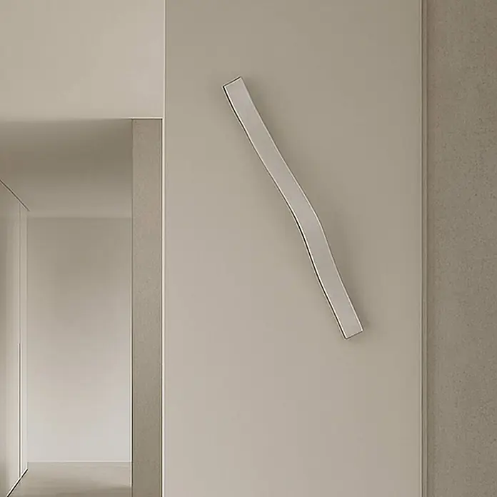 Lindby Wandleuchte Alvon - L x B x H: 9 x 3 x 50 cm, alu / grau / zink