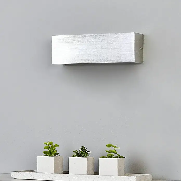 Lindby Wandleuchte Ranik - alu / grau / zink, alu / grau / zink
