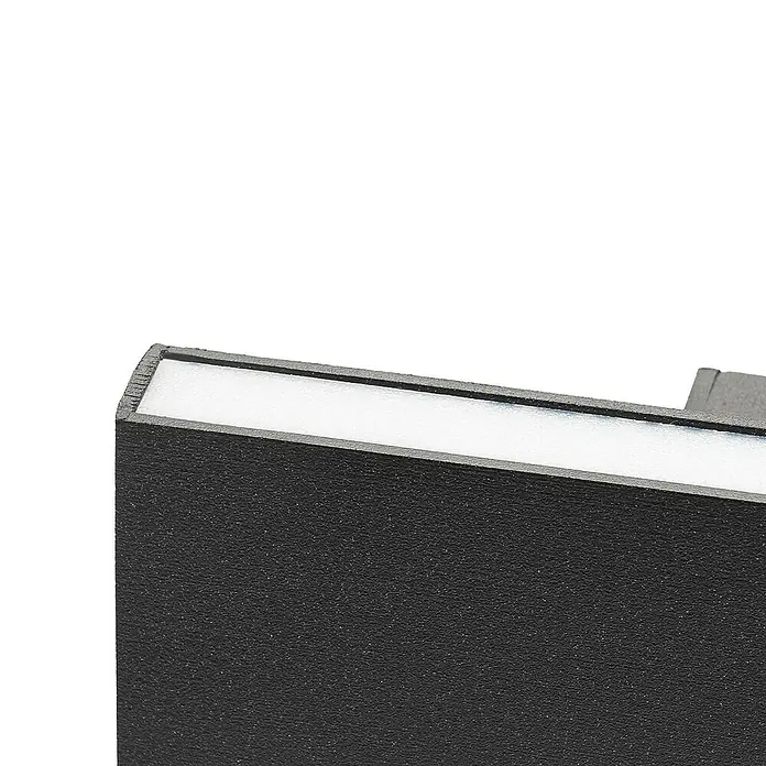 Lindby Wandleuchte Ignazia - L x B x H: 4,5 x 28 x 8 cm, schwarz, schwarz
