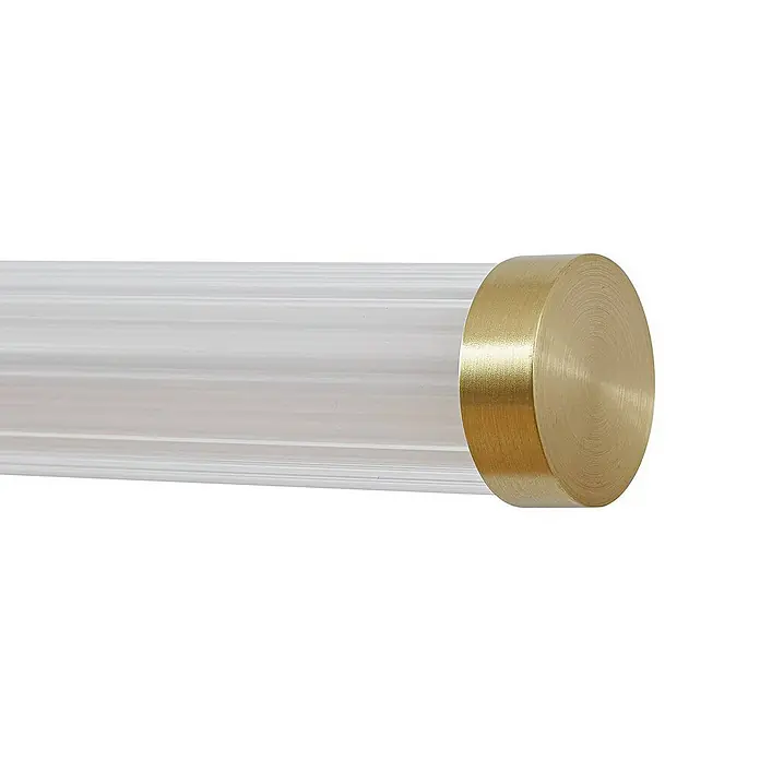 Lucande Wandleuchte Melisa - L x B x H: 12 x 90 x 9,4 cm, messing / gold, weiß / opal